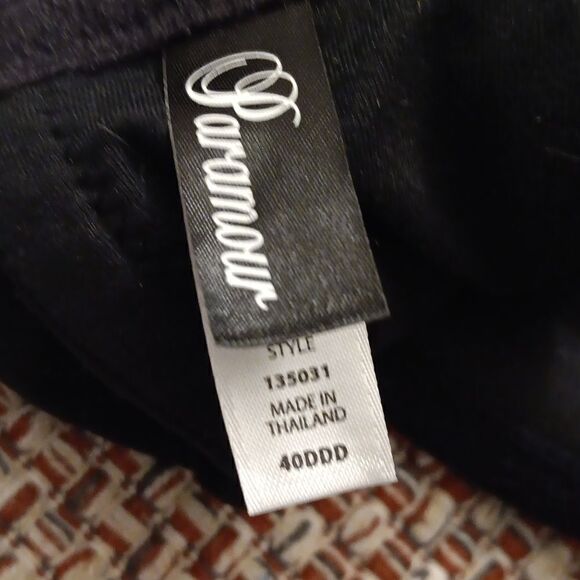 New Paramour Sensational T-Shirt Bra Black Size: 40DDD New With Tags - Picture 7 of 8